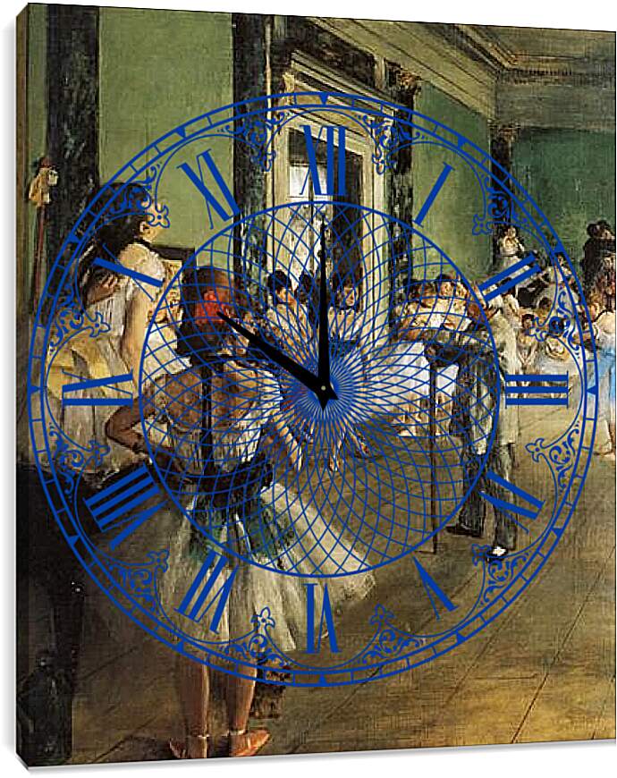 Часы картина - La Classe de Danse. Эдгар Дега