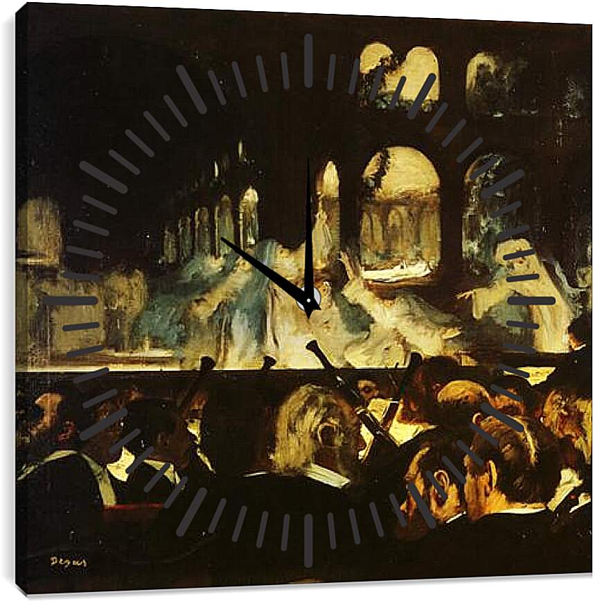 Часы картина - Ballet de Robert le Diable. Эдгар Дега