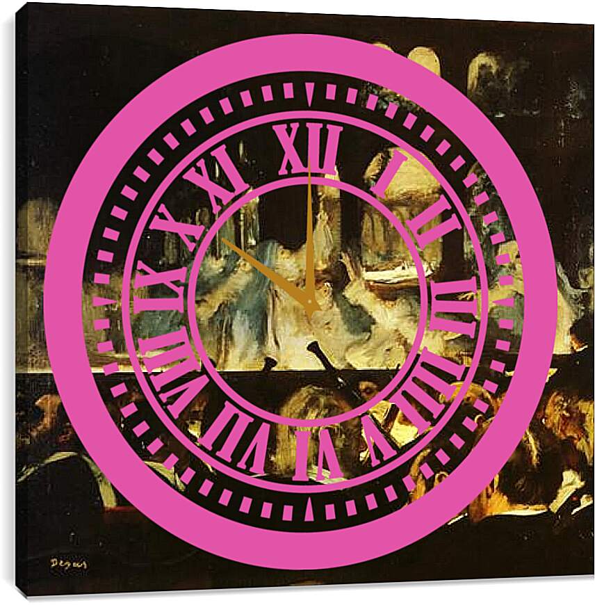 Часы картина - Ballet de Robert le Diable. Эдгар Дега