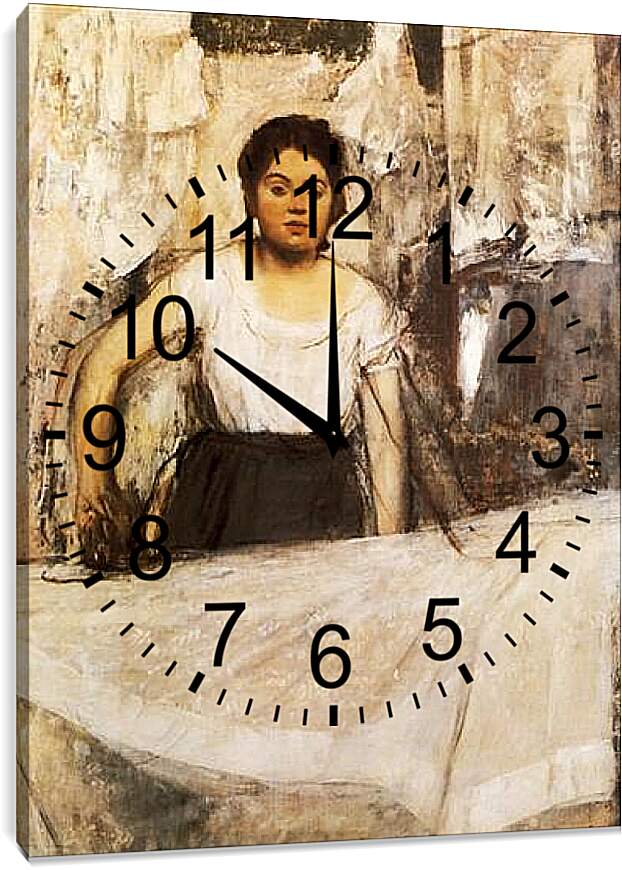 Часы картина - La Repasseuse. Эдгар Дега