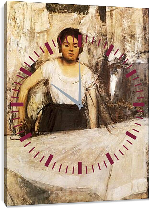 Часы картина - La Repasseuse. Эдгар Дега