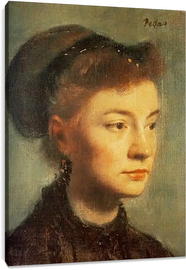 Постер и плакат - Portrait de Jeune femme	. Эдгар Дега