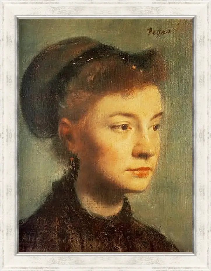 Картина в раме - Portrait de Jeune femme	. Эдгар Дега