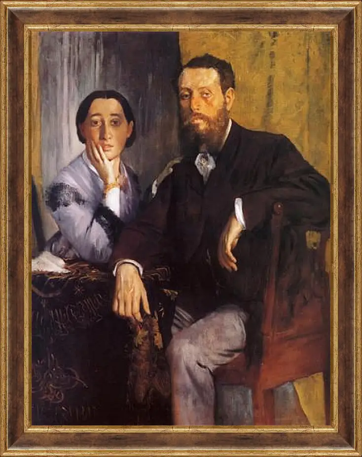 Картина в раме - Edmond et Therese Morbill. Эдгар Дега