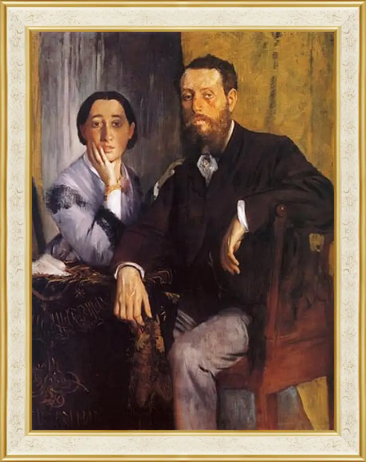 Картина в раме - Edmond et Therese Morbill. Эдгар Дега