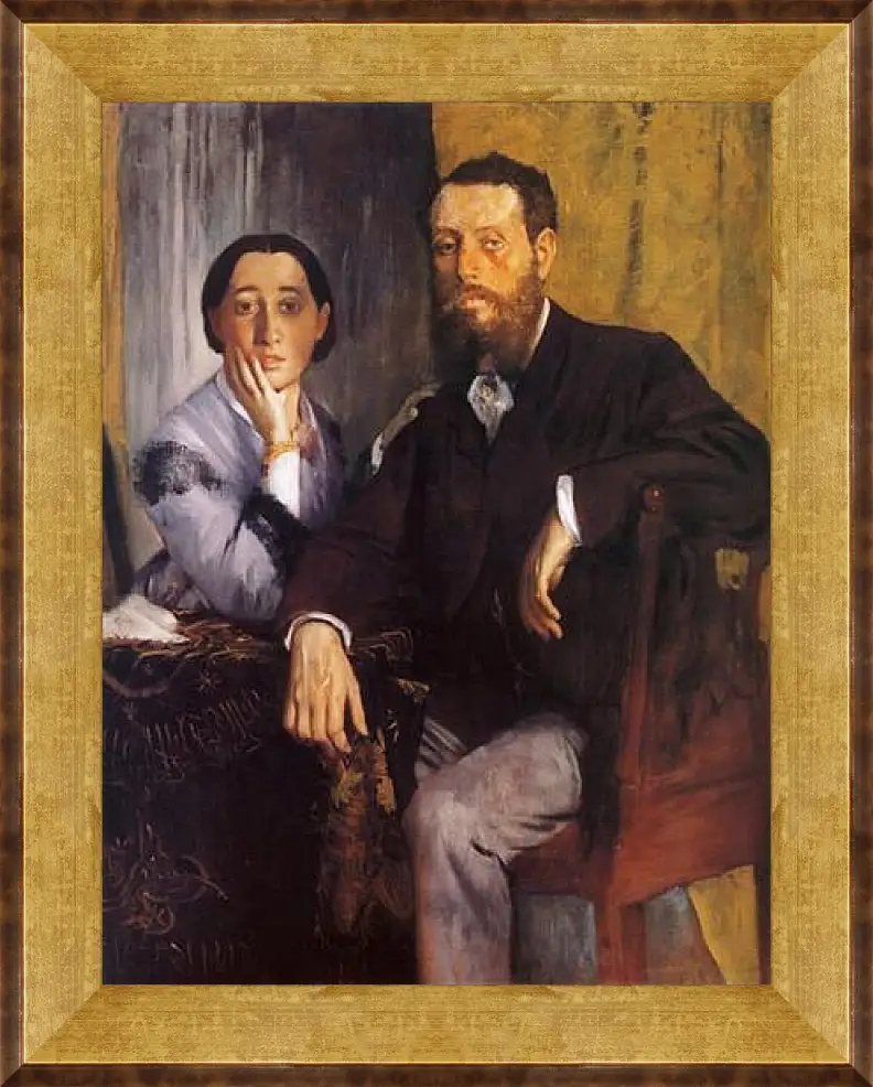 Картина в раме - Edmond et Therese Morbill. Эдгар Дега