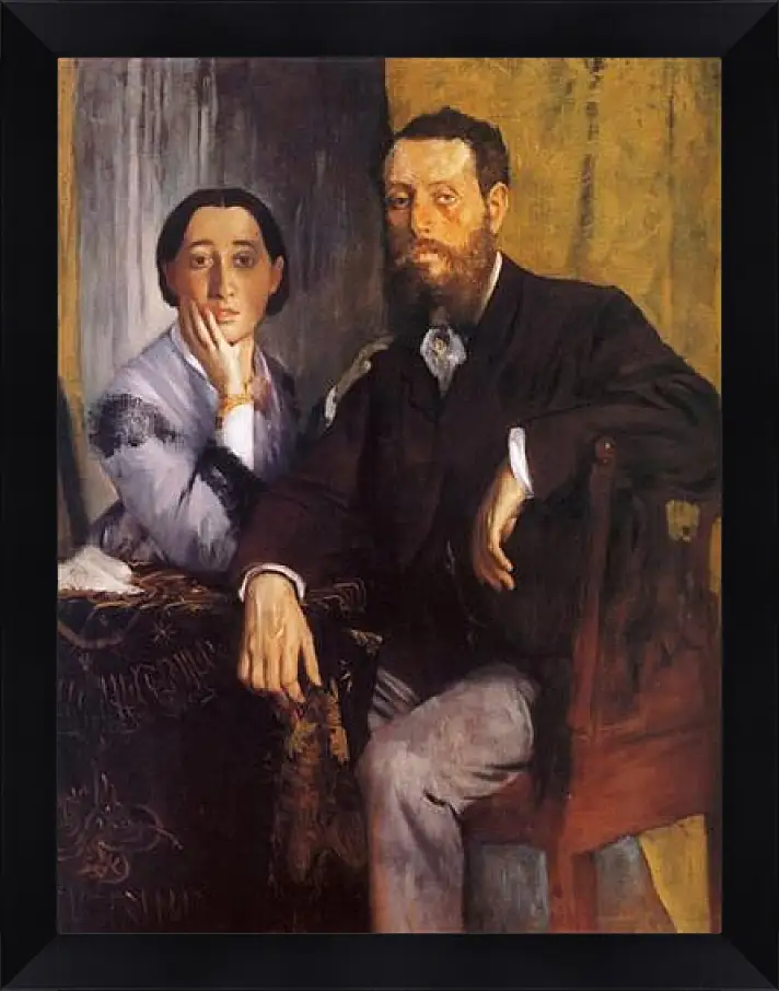 Картина в раме - Edmond et Therese Morbill. Эдгар Дега