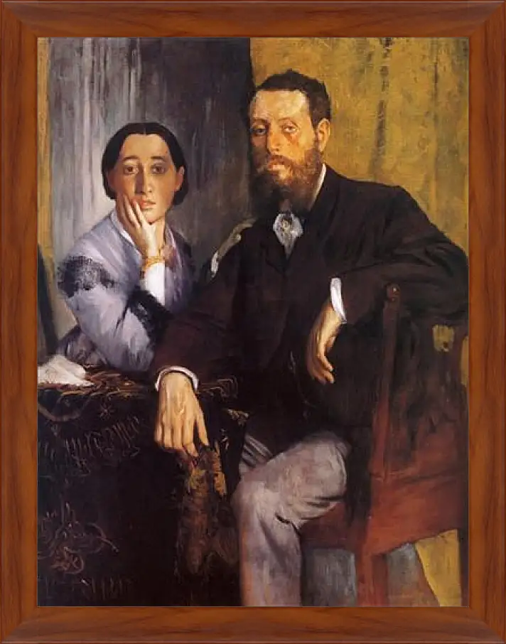 Картина в раме - Edmond et Therese Morbill. Эдгар Дега