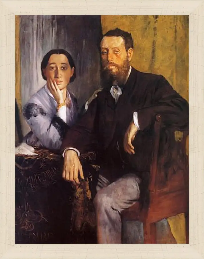 Картина в раме - Edmond et Therese Morbill. Эдгар Дега