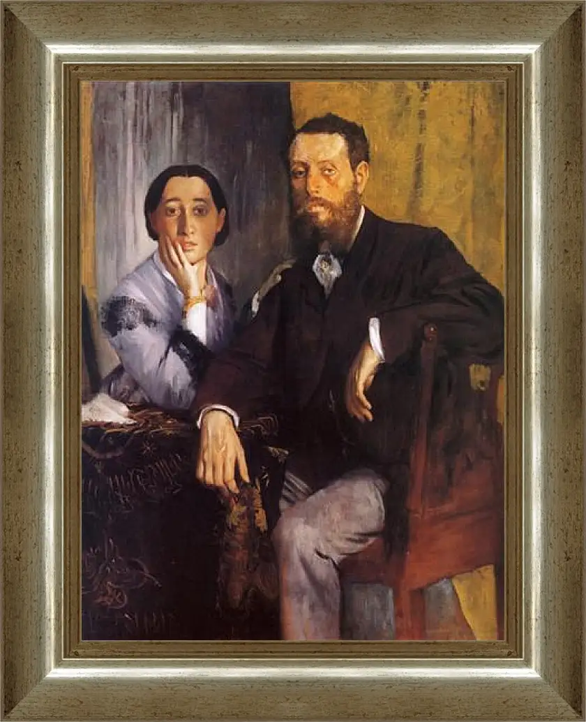 Картина в раме - Edmond et Therese Morbill. Эдгар Дега