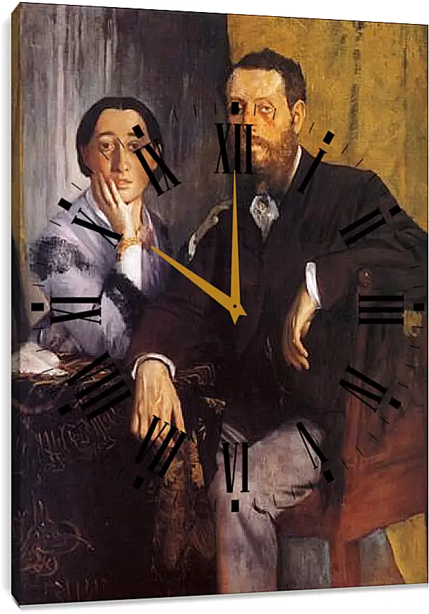 Часы картина - Edmond et Therese Morbill. Эдгар Дега