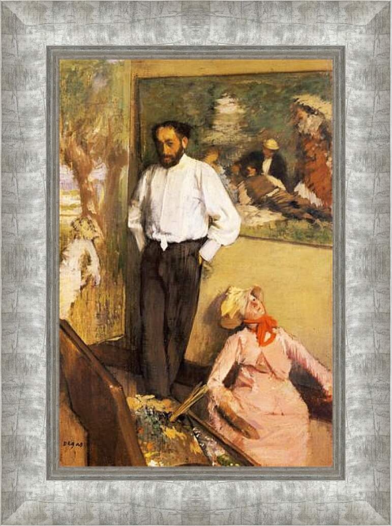 Картина в раме - Artiste dans son atelier. Эдгар Дега