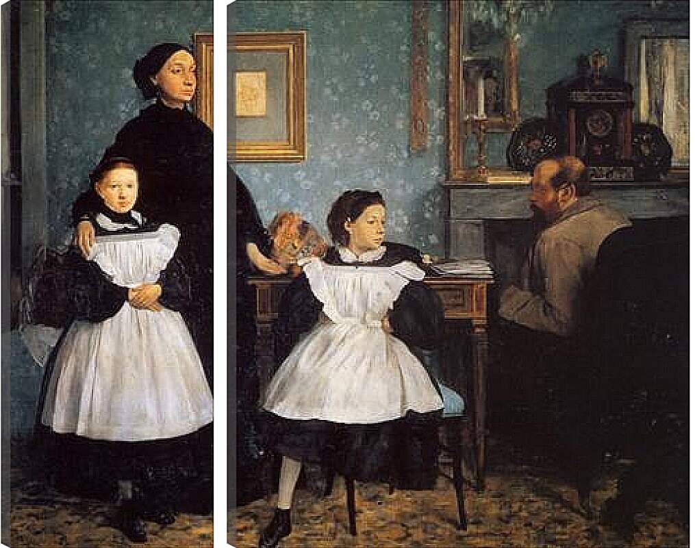 Модульная картина - La Famille Bellelli. Эдгар Дега