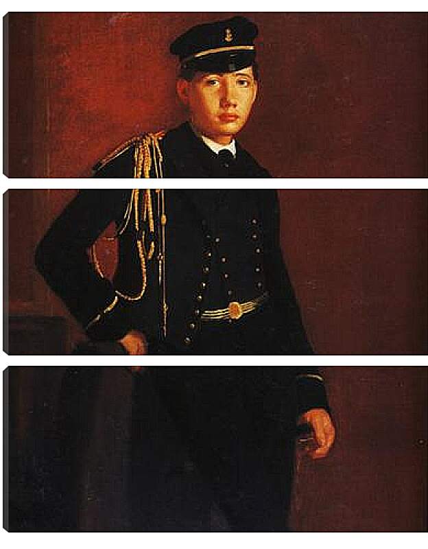 Модульная картина - Achille de Gas en aspirant de marine. Эдгар Дега