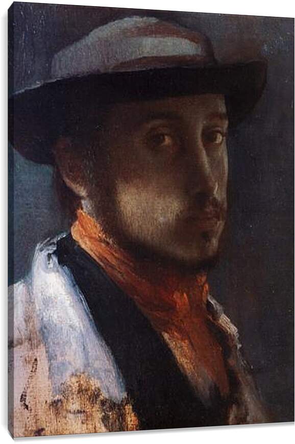 Постер и плакат - Degas au chapeau moi. Эдгар Дега