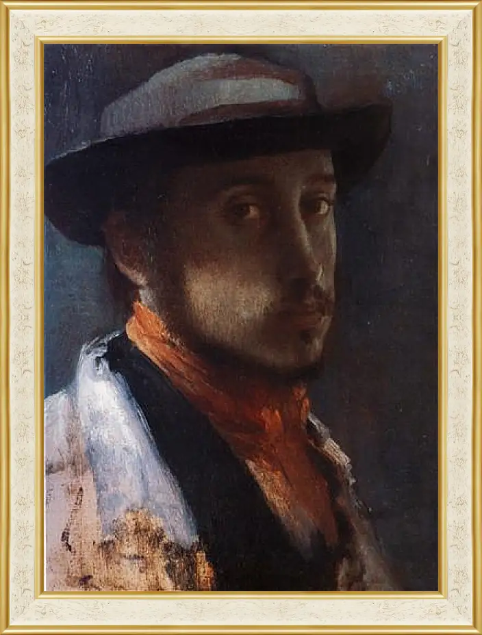 Картина в раме - Degas au chapeau moi. Эдгар Дега