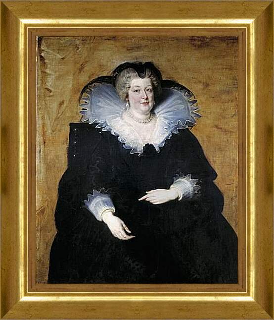 Картина в раме - Marie de Medici, Queen of France. Питер Пауль Рубенс