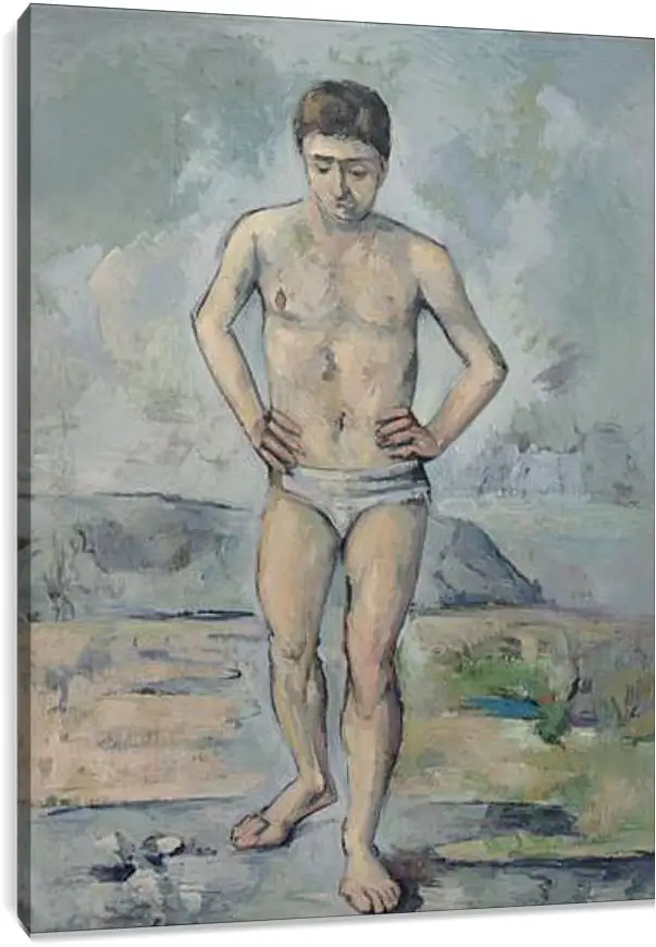 Постер и плакат - The Bather. Поль Сезанн