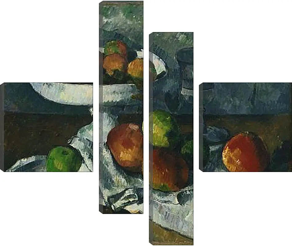 Модульная картина - Still Life with Fruit Dish. Поль Сезанн