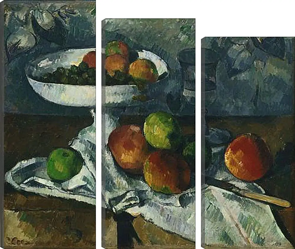 Модульная картина - Still Life with Fruit Dish. Поль Сезанн