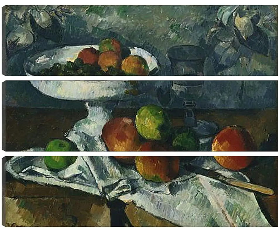 Модульная картина - Still Life with Fruit Dish. Поль Сезанн