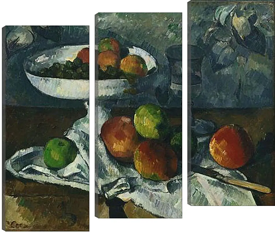 Модульная картина - Still Life with Fruit Dish. Поль Сезанн