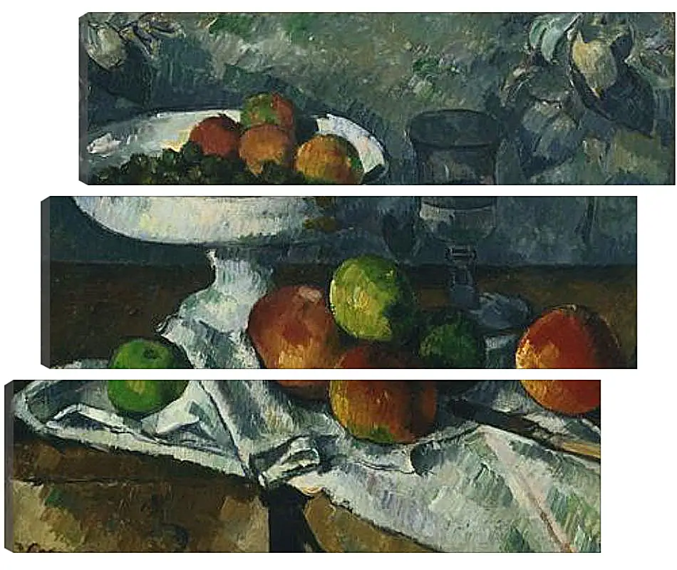 Модульная картина - Still Life with Fruit Dish. Поль Сезанн