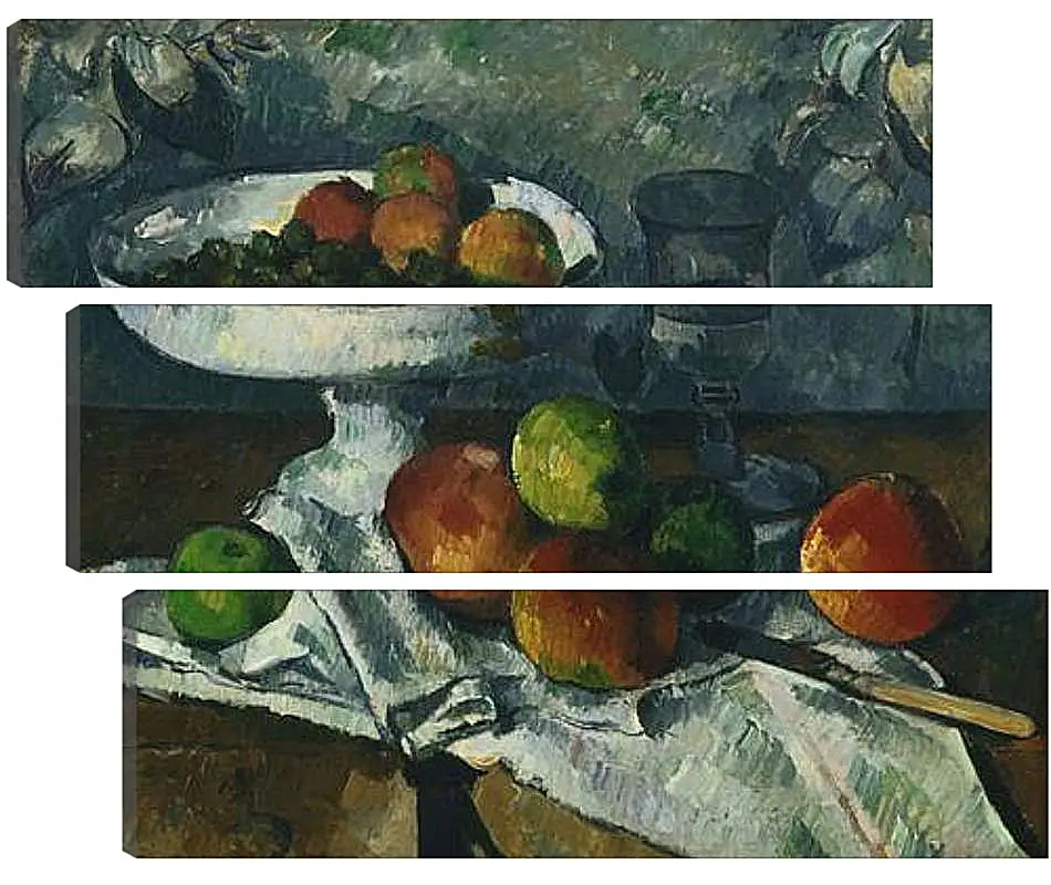 Модульная картина - Still Life with Fruit Dish. Поль Сезанн