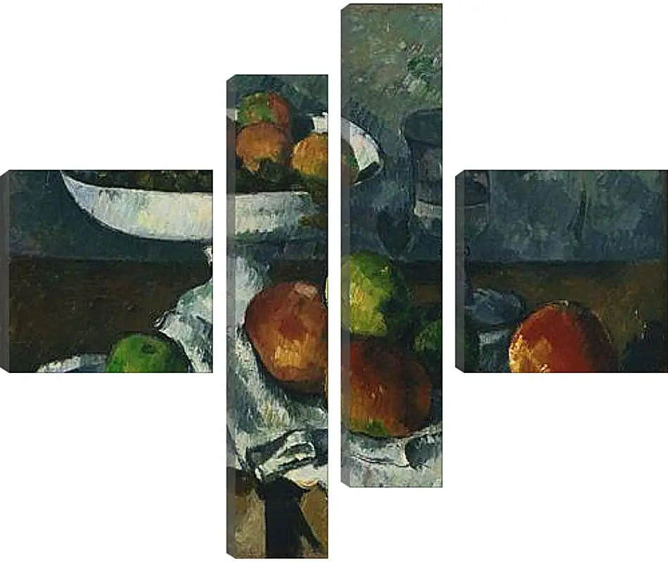 Модульная картина - Still Life with Fruit Dish. Поль Сезанн