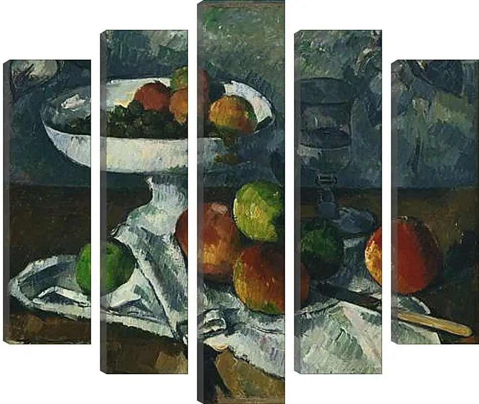 Модульная картина - Still Life with Fruit Dish. Поль Сезанн