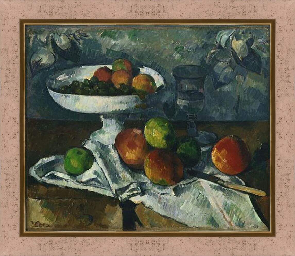 Картина в раме - Still Life with Fruit Dish. Поль Сезанн