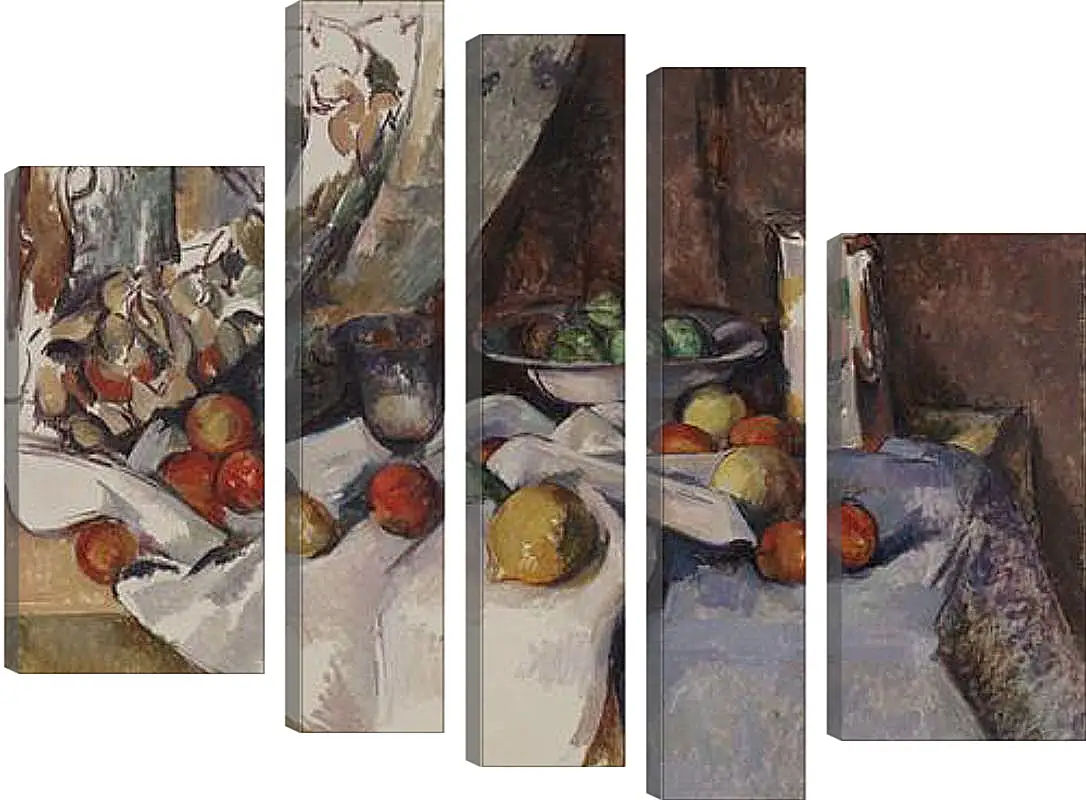 Модульная картина - Still Life with Apples. Поль Сезанн