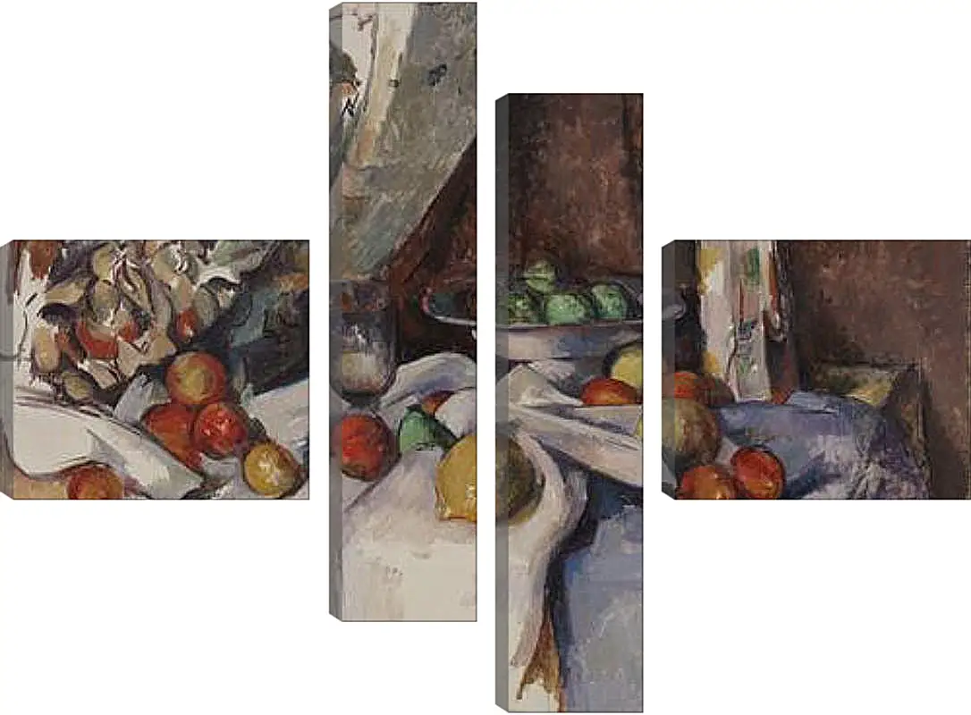 Модульная картина - Still Life with Apples. Поль Сезанн