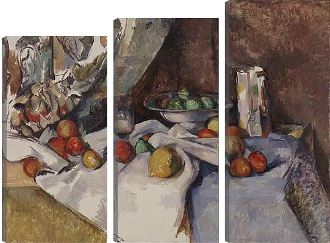 Модульная картина - Still Life with Apples. Поль Сезанн