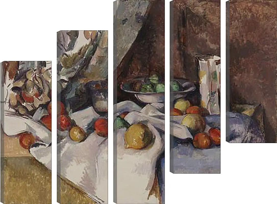 Модульная картина - Still Life with Apples. Поль Сезанн