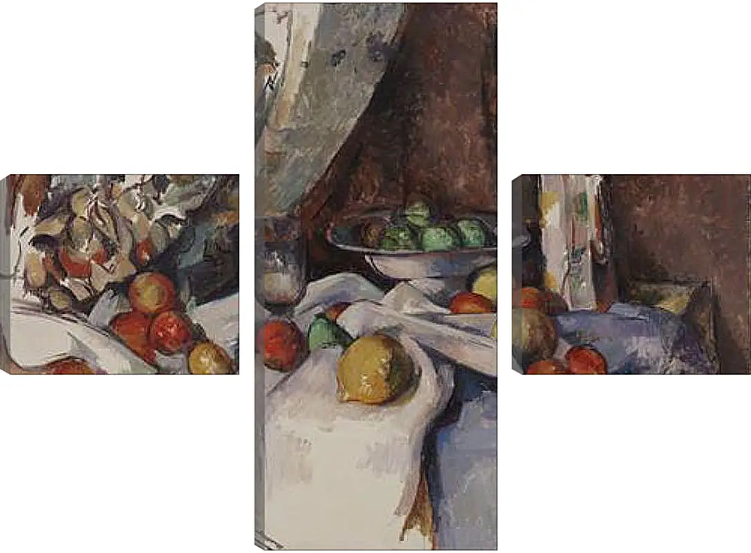 Модульная картина - Still Life with Apples. Поль Сезанн