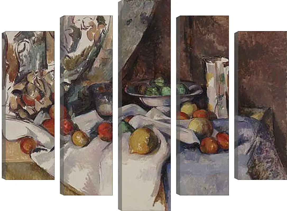 Модульная картина - Still Life with Apples. Поль Сезанн