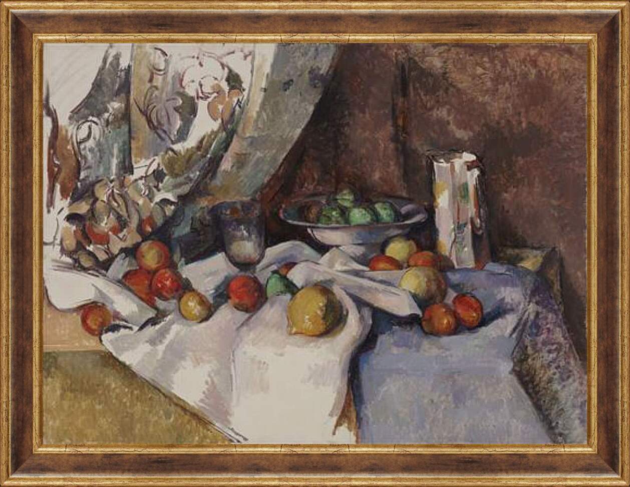 Картина в раме - Still Life with Apples. Поль Сезанн