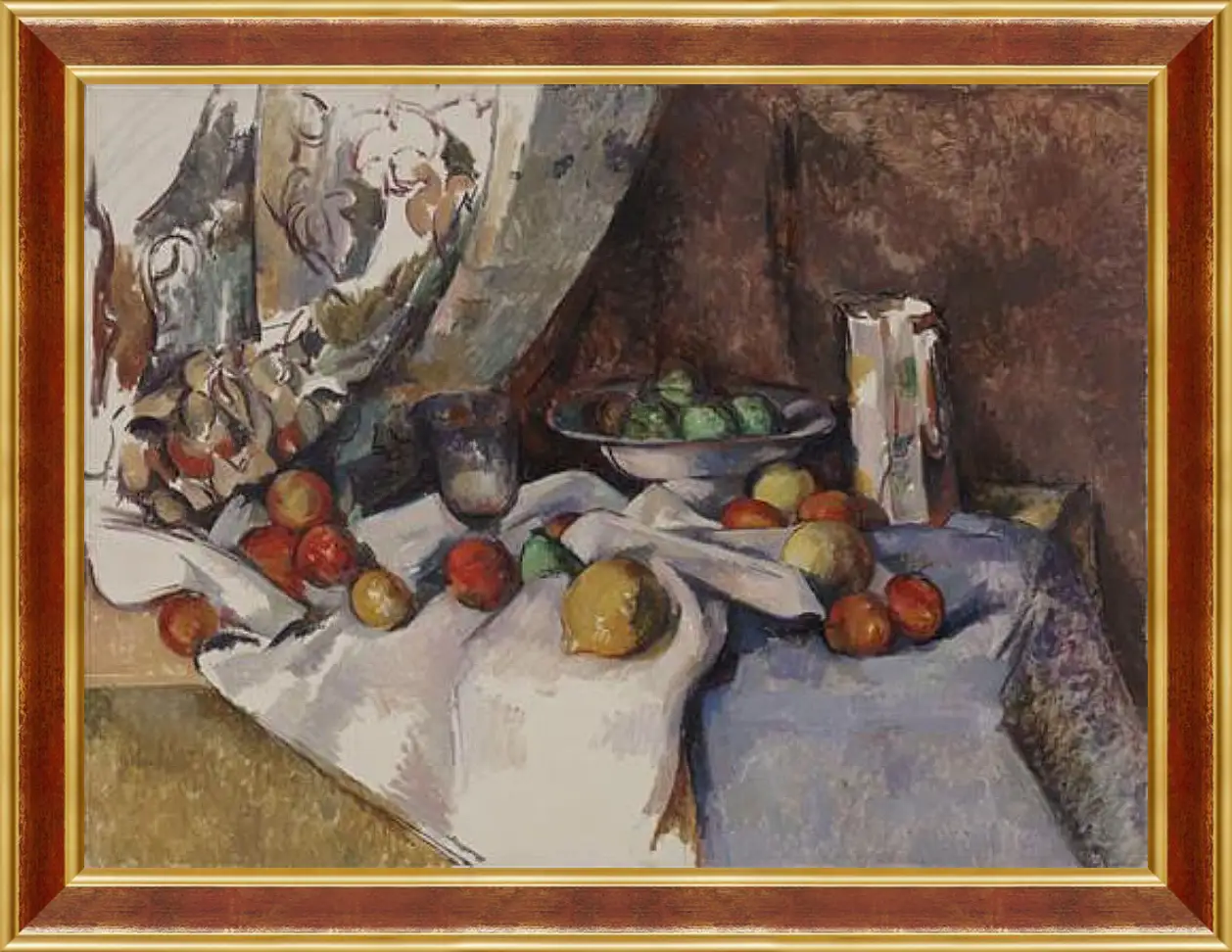 Картина в раме - Still Life with Apples. Поль Сезанн