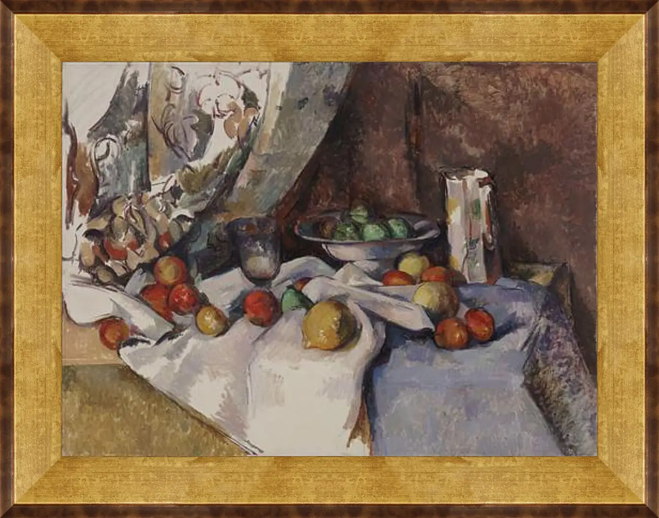 Картина в раме - Still Life with Apples. Поль Сезанн