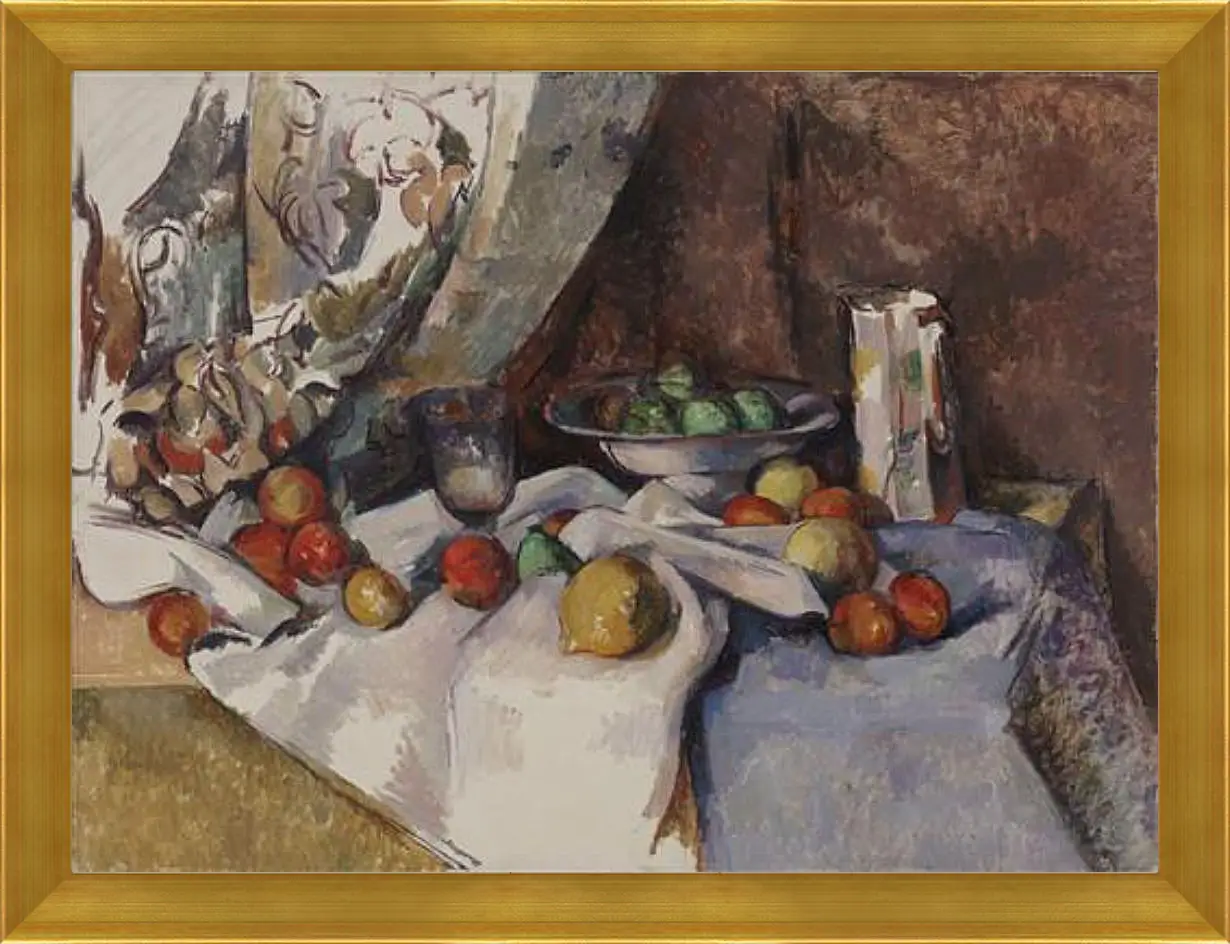 Картина в раме - Still Life with Apples. Поль Сезанн