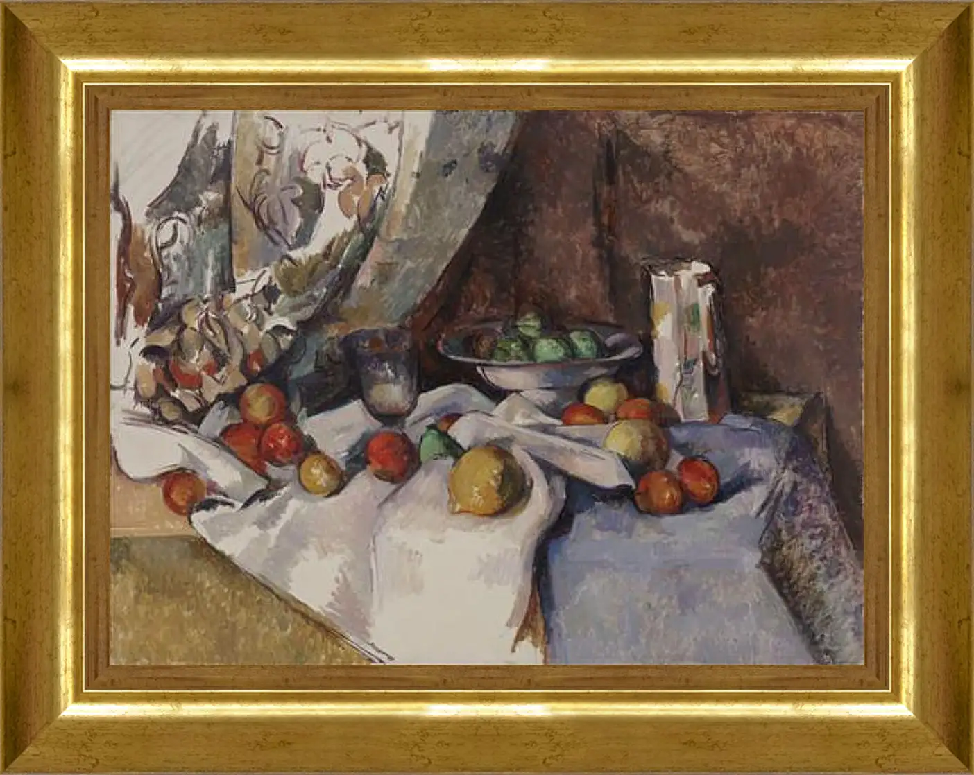 Картина в раме - Still Life with Apples. Поль Сезанн