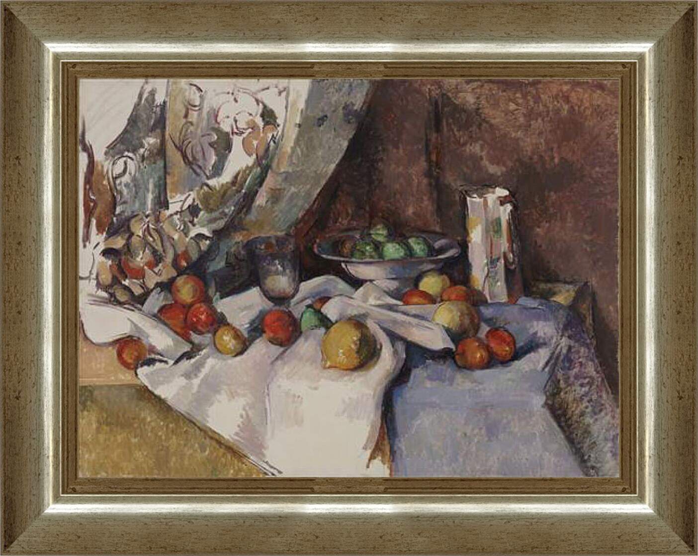 Картина в раме - Still Life with Apples. Поль Сезанн