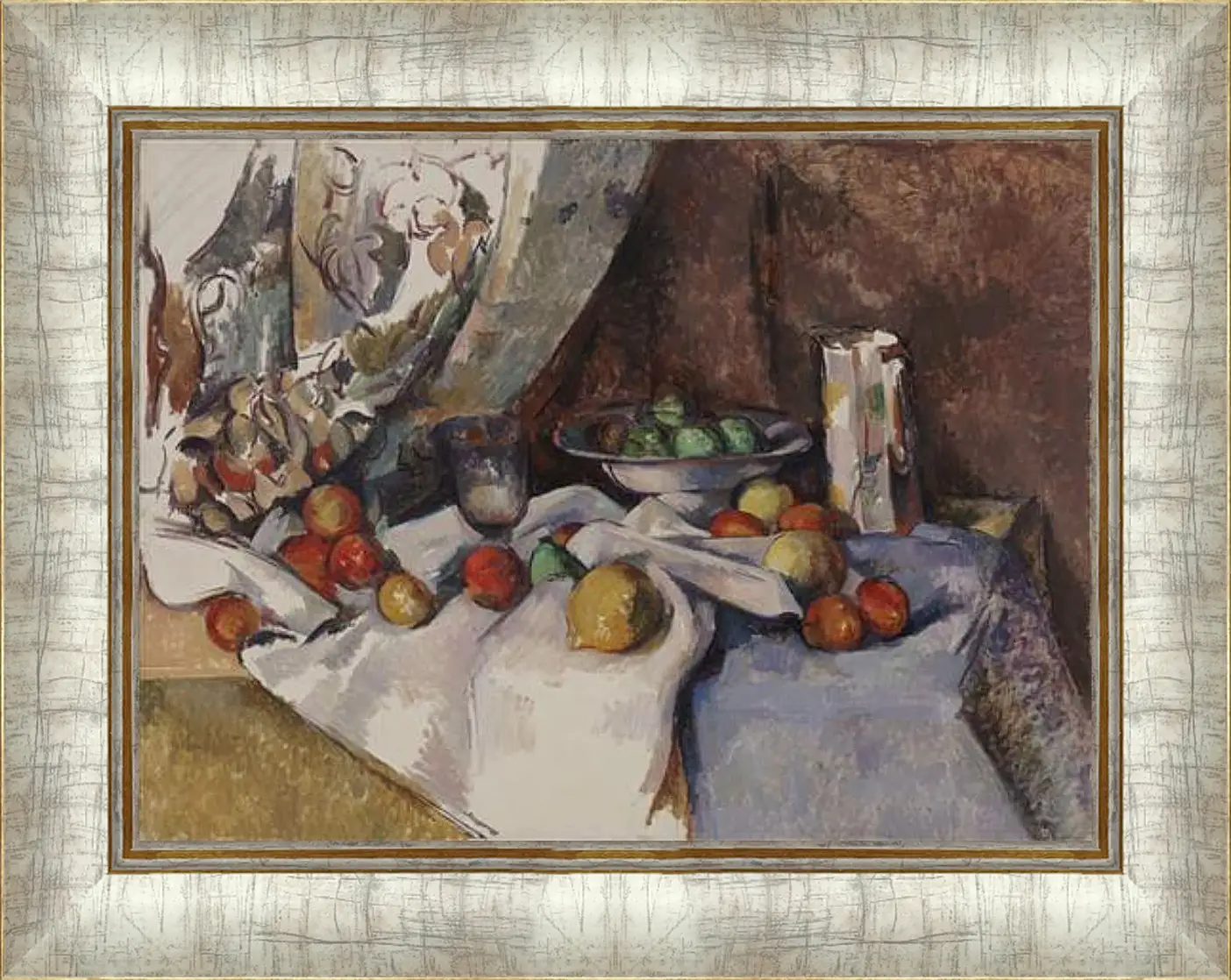 Картина в раме - Still Life with Apples. Поль Сезанн