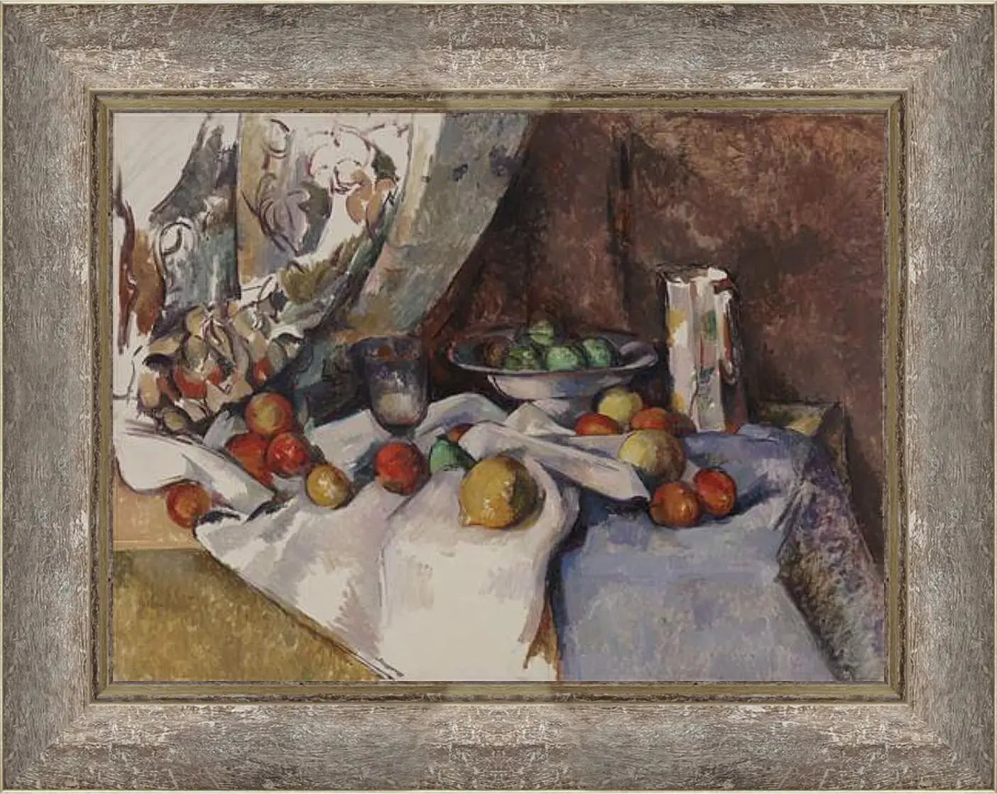 Картина в раме - Still Life with Apples. Поль Сезанн