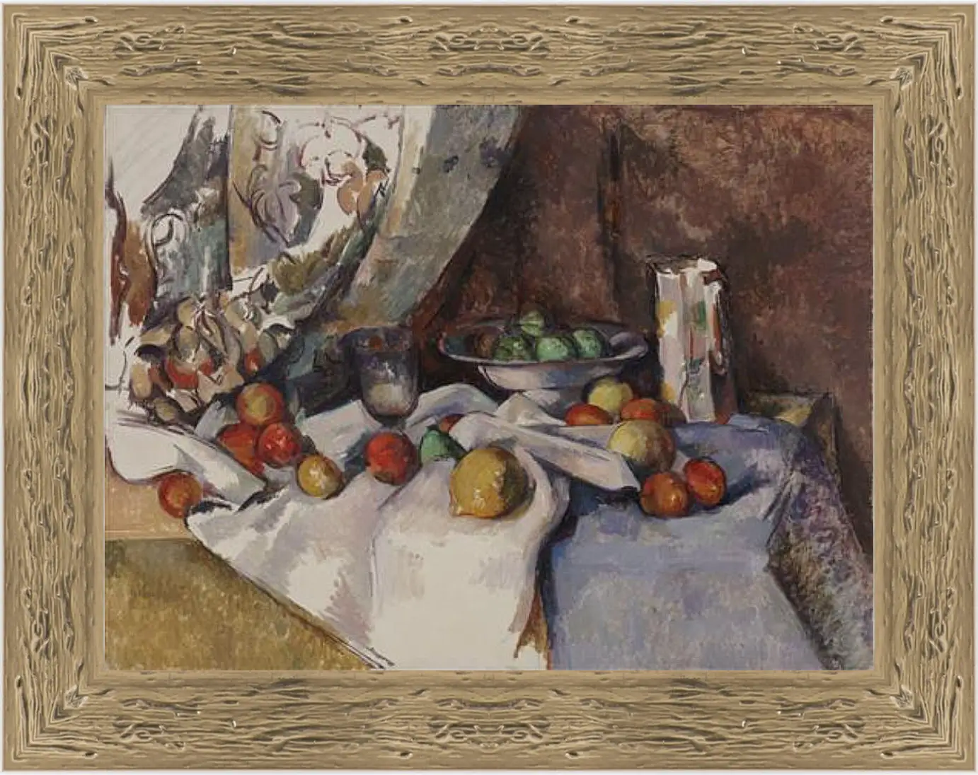 Картина в раме - Still Life with Apples. Поль Сезанн