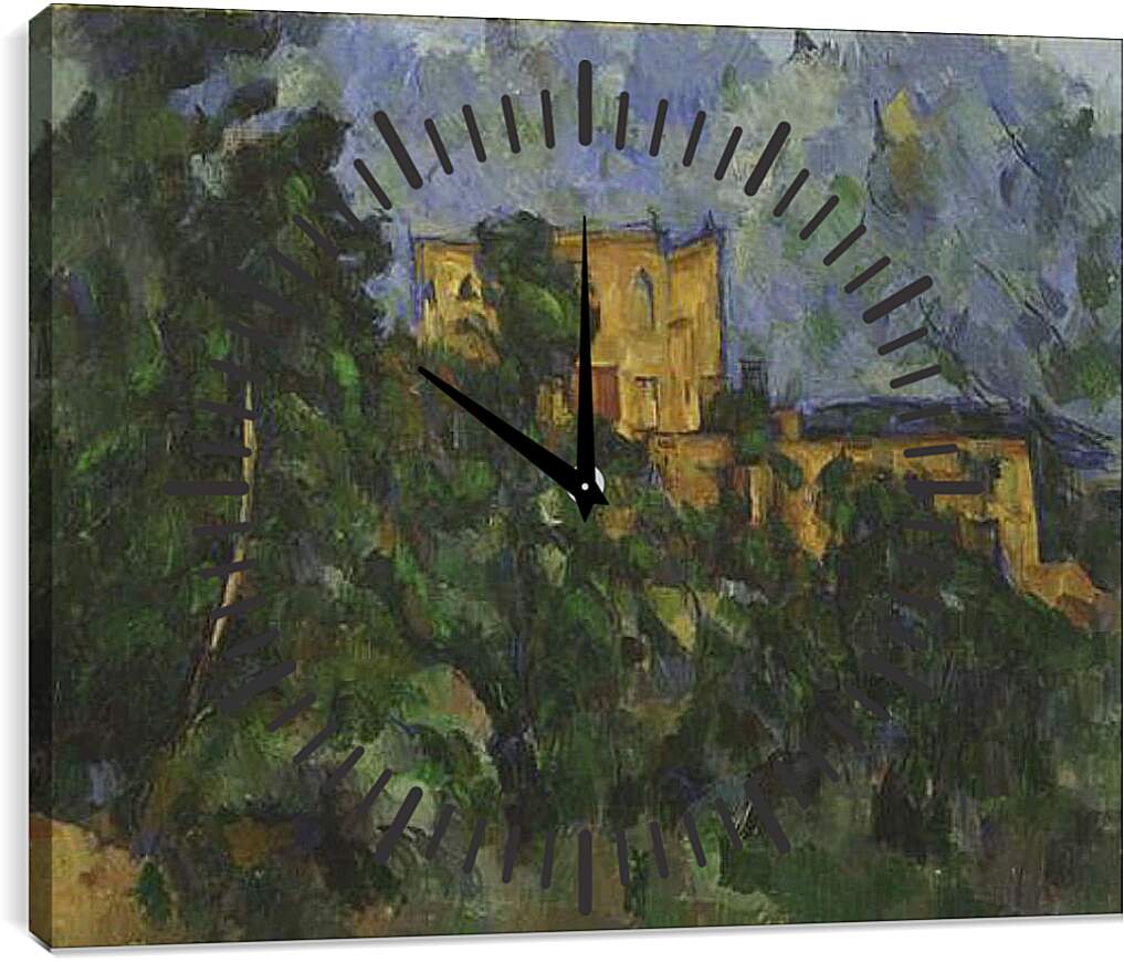 Часы картина - Chateau Noir. Поль Сезанн