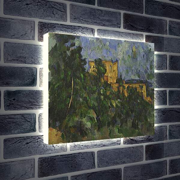 Лайтбокс световая панель - Chateau Noir. Поль Сезанн