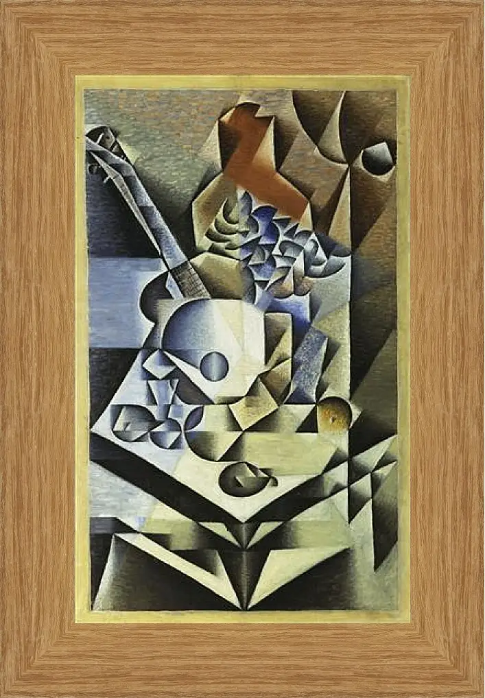 Картина в раме - Still Life with Flowers. Хуан Грис