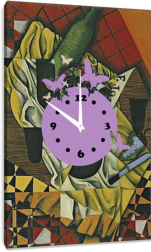 Часы картина - Grapes. Хуан Грис